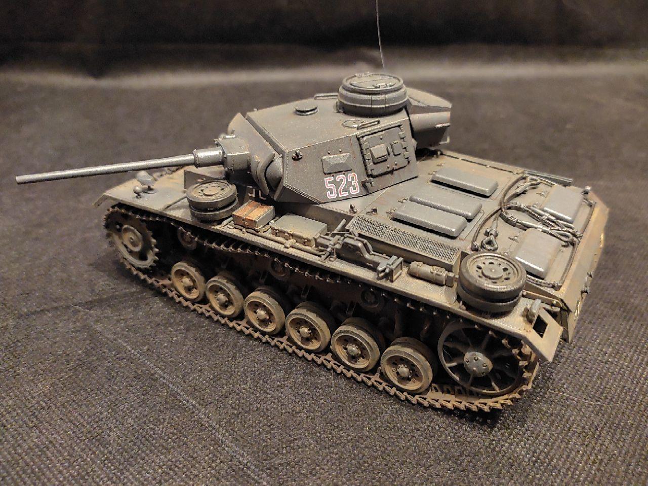 Pz.Kpfw III ausf. J. Dragon, 1/35 - My, Stand modeling, Modeling, Models, Germany, Tanks, The Second World War, BTT, Longpost