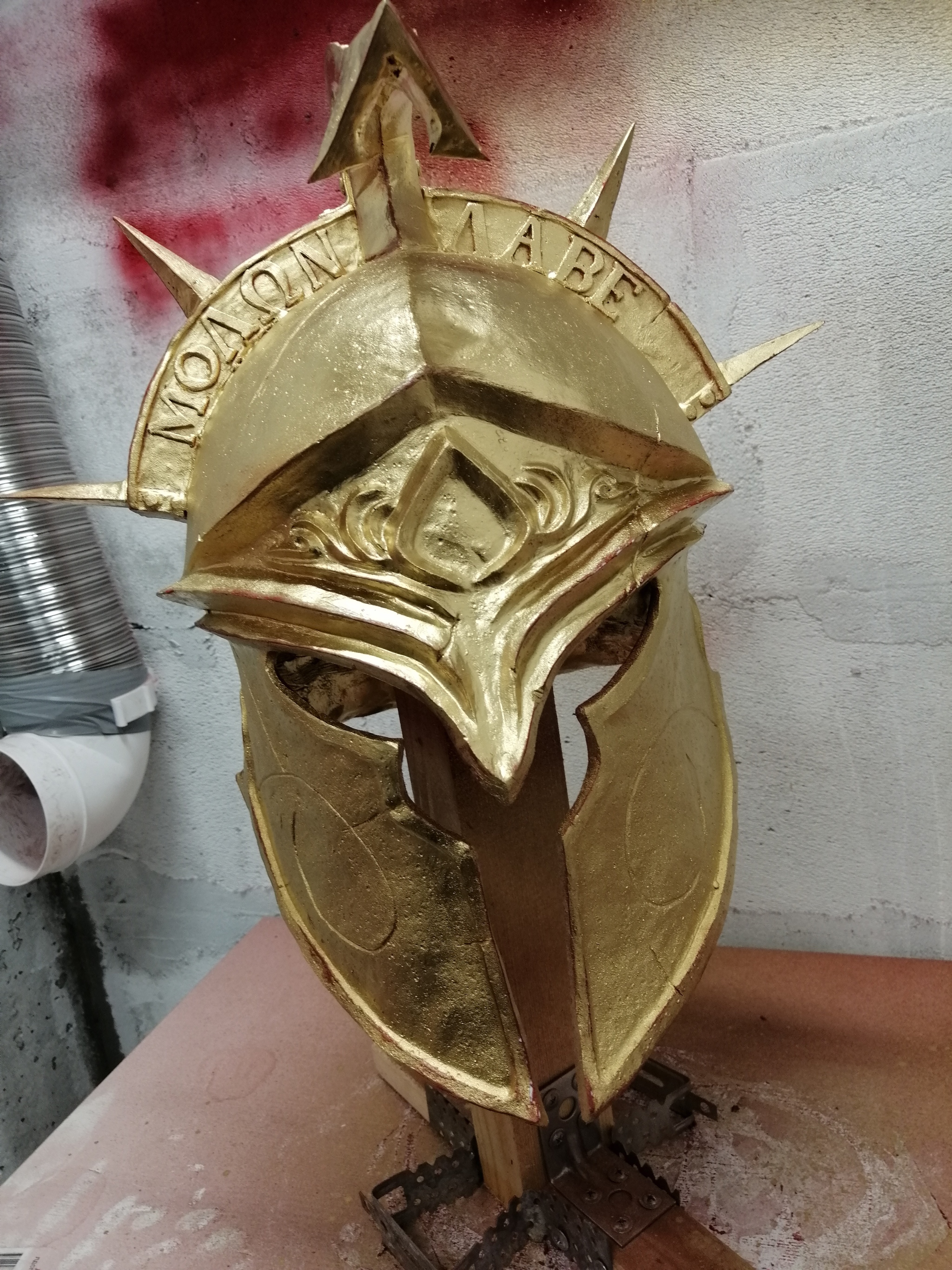 Interesting work, based on the game - My, Computer games, Assassins creed odyssey, Assassins creed, Handmade, Cosplay, Craft, Sparta, Ancient Greece, Longpost, With your own hands, Needlework with process