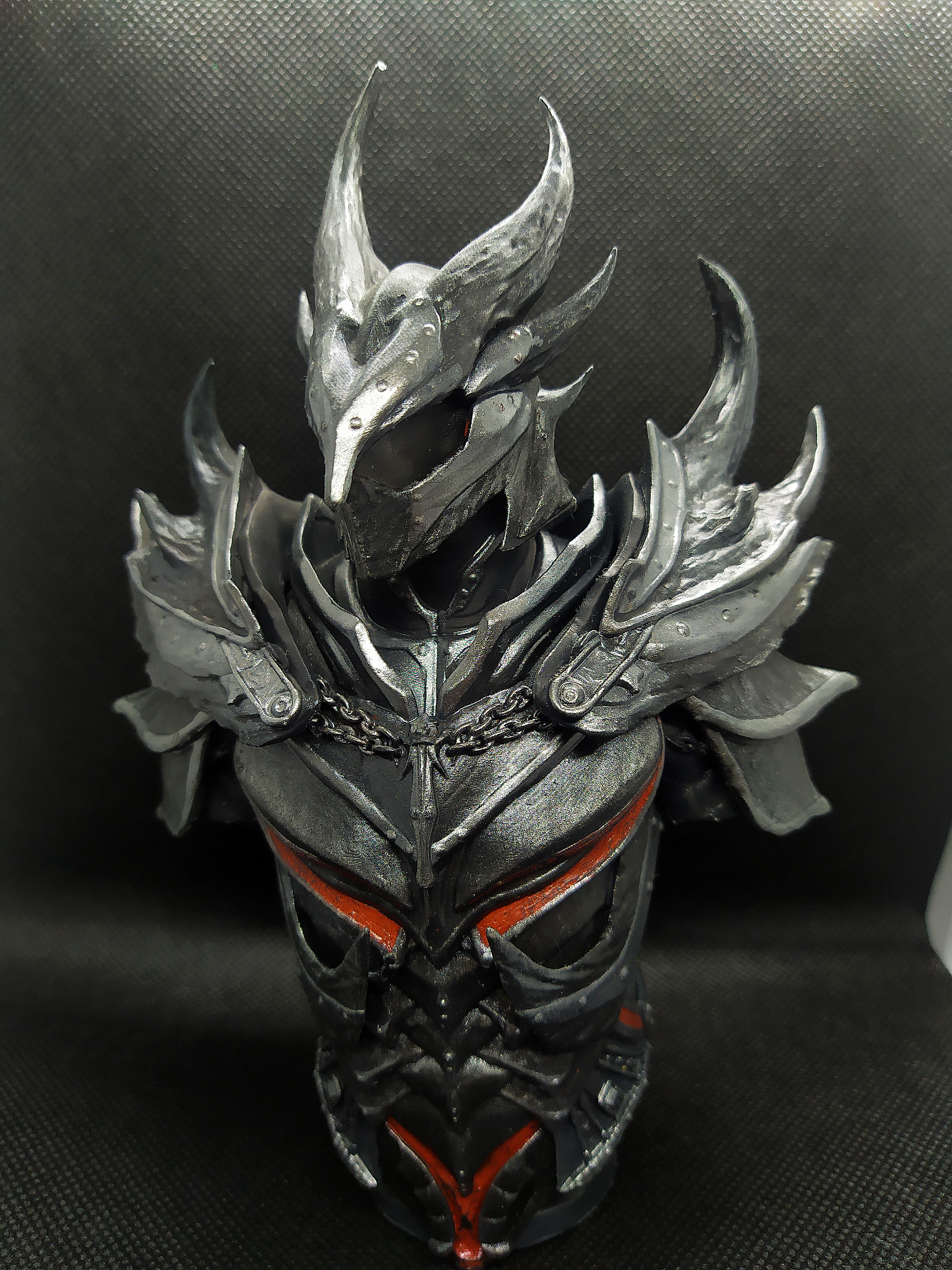 Bust of a Daedric warrior - My, 3D printer, 3D печать, The elder scrolls, Needlework without process, Longpost