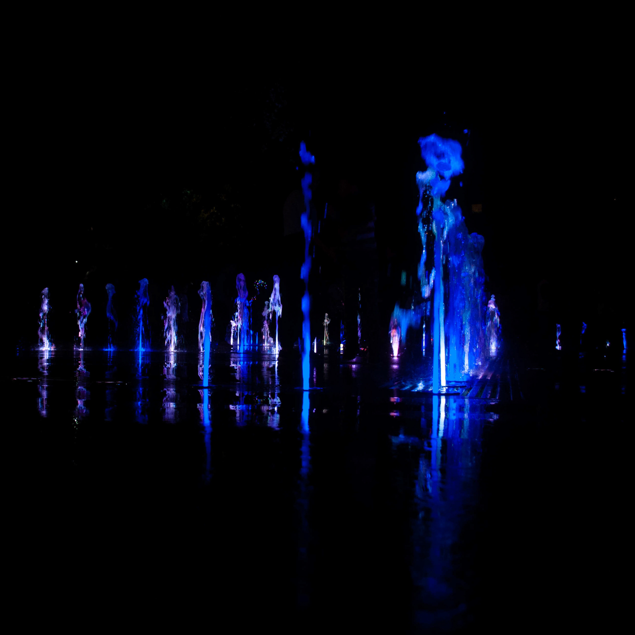 Exchange Square - My, Fountain, Light and music, Kaliningrad, The photo, Longpost