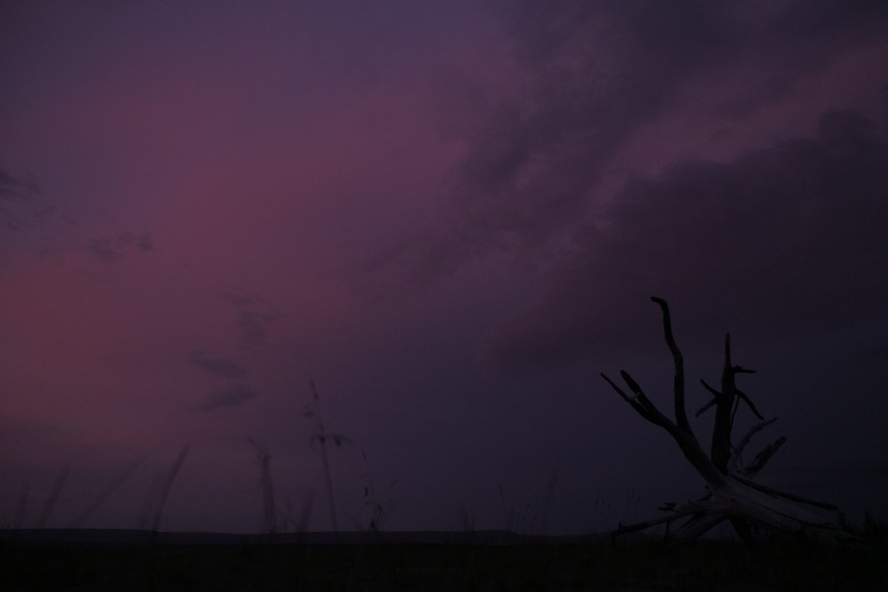 Two different skies of the same sky) - My, The photo, The nature of Russia, North, Evening, Sunset