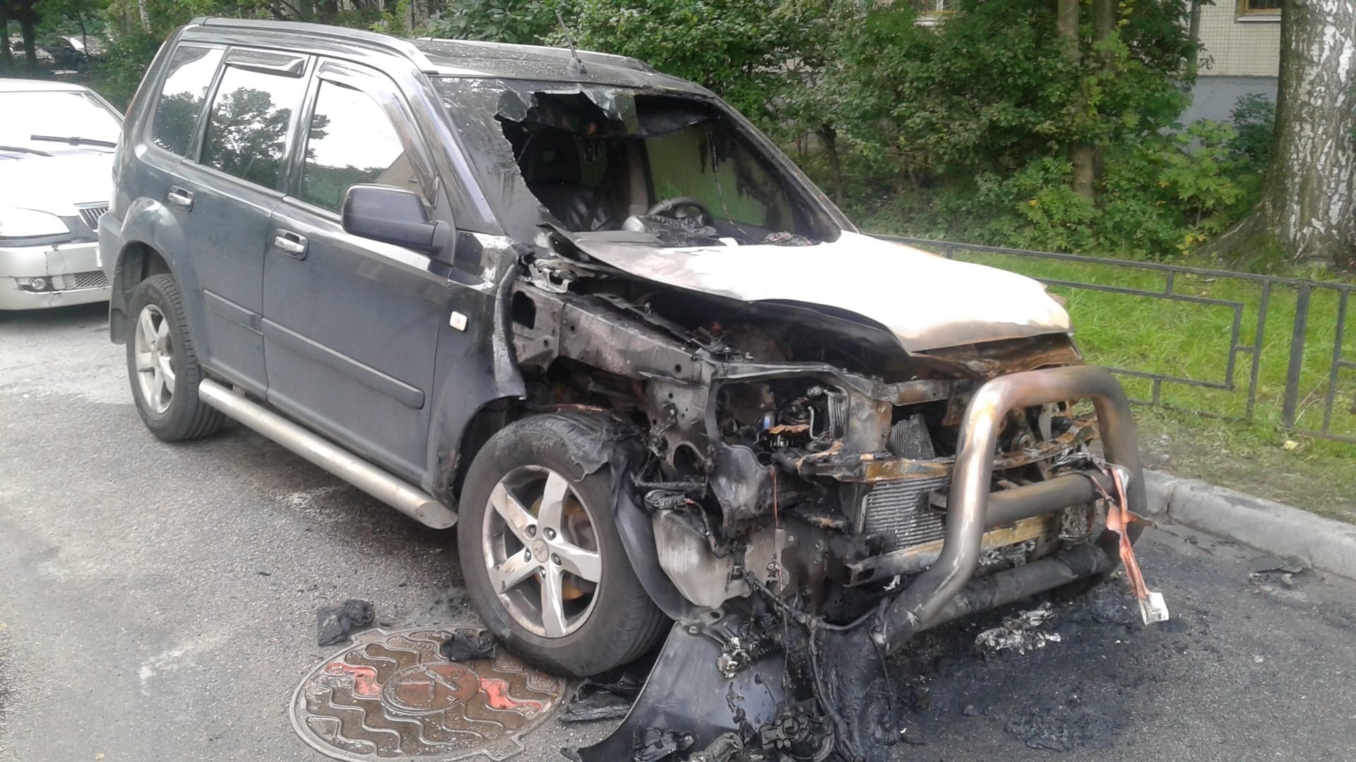 Illegal traders burned the car. Intimidation continues - Saint Petersburg, Lawlessness, Police, Attack, Street trade, Assassination attempt, Arson, No rating, Video, Longpost, Negative