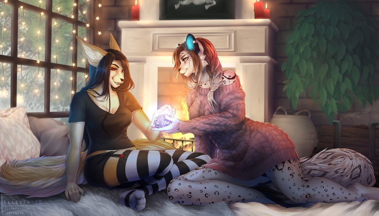 A Gift of Frost - Furry, Anthro, Art, Ellever-10