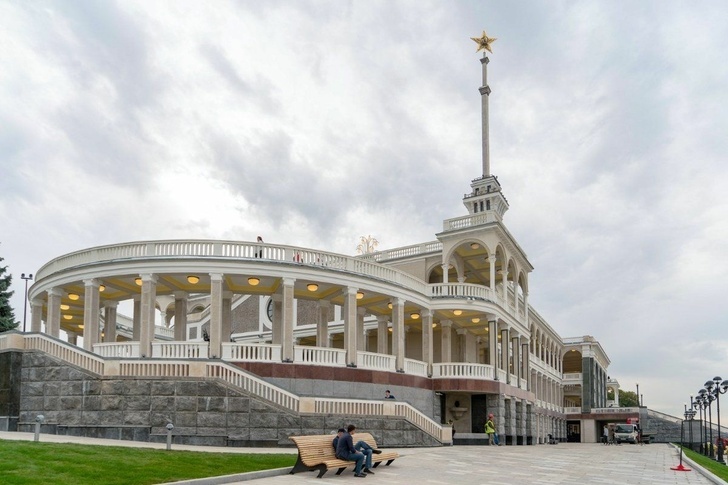 The architectural monument Northern River Station opened in Moscow after reconstruction and restoration. - Reconstruction, Architecture, Railway station, River Station, Moscow, Longpost