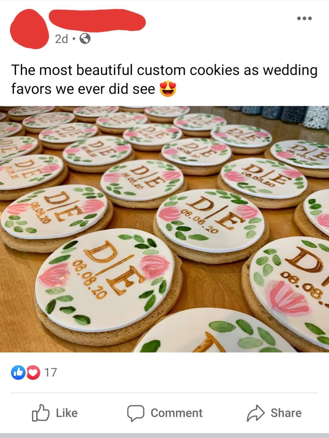 A pleasant wish for all guests at the wedding to “die” - Cookies, Decor, Screenshot, Failed design, Die!, Wedding, Wedding decor