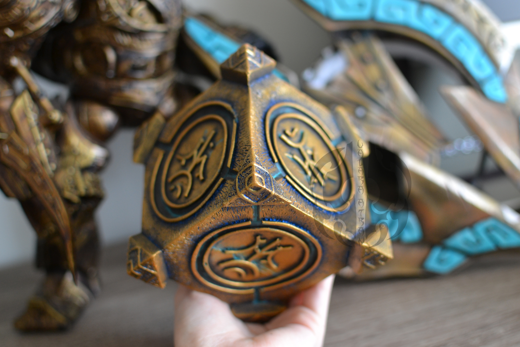 Molded Dwemer Cube - My, The elder scrolls, Dwemers, Handmade, Needlework without process, Лепка, Sculpture, Longpost, The Elder Scrolls V: Skyrim