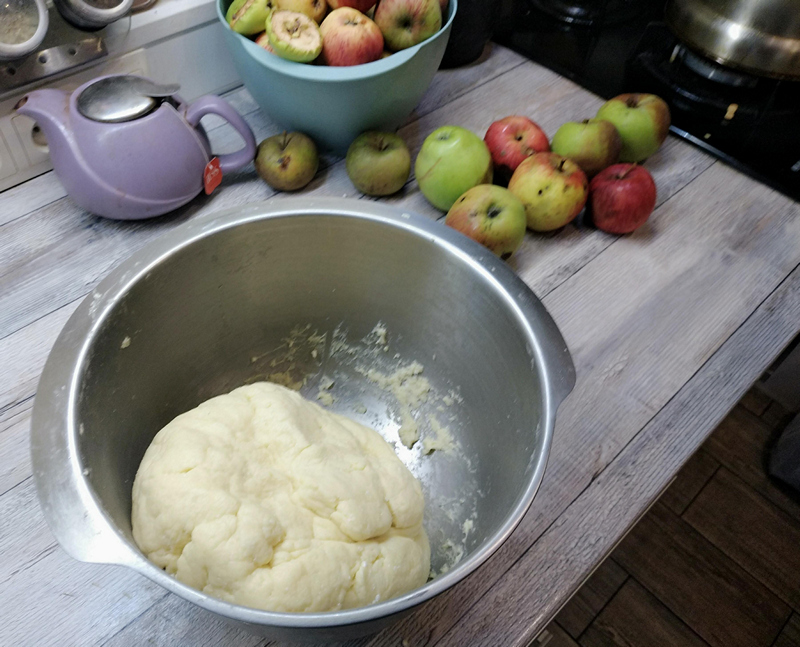 My Mom's Wrong Apple Pie - My, Recipe, Apples, Apple pie, Bakery products, Cottage cheese, Longpost, Cooking