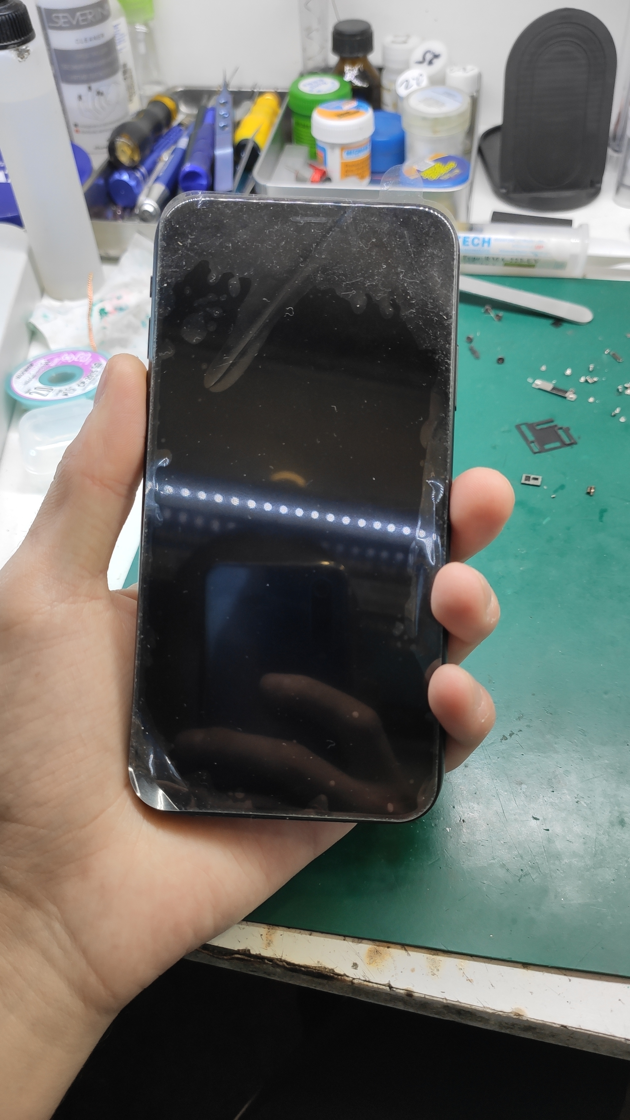 Repair as a diagnostic stage. iPhone XR - My, Moscow, Diagnostics, Repair of equipment, iPhone, iPhone XR, The fall, Soldering, Micro soldering, Longpost