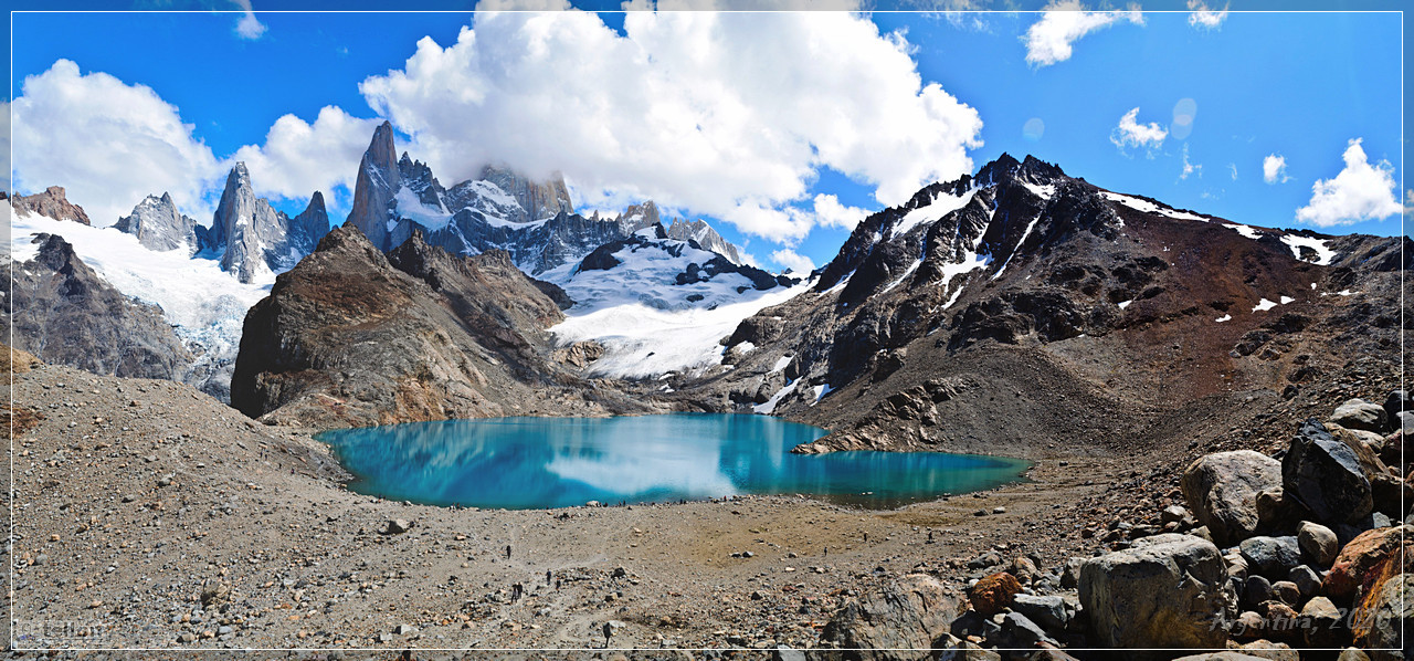 Lake Three - My, The mountains, Argentina, Friday tag is mine, Tourism, Lake, Patagonia, Mountain tourism, Fitzroy, Longpost, Nature