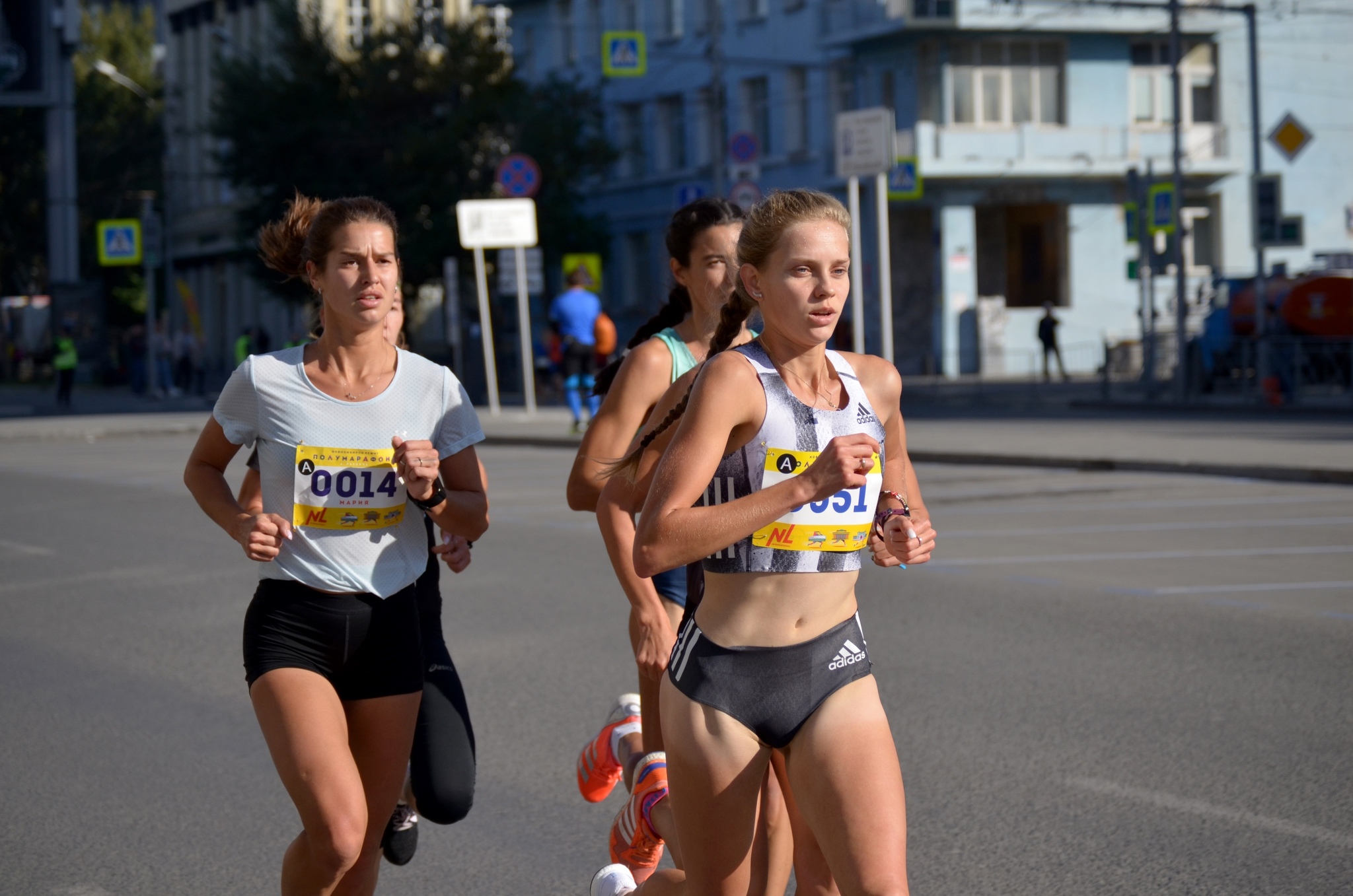 Girls from Raevich's Siberian Half Marathon - Siberia, Novosibirsk, Girls, The race, Half marathon, Sport, Longpost