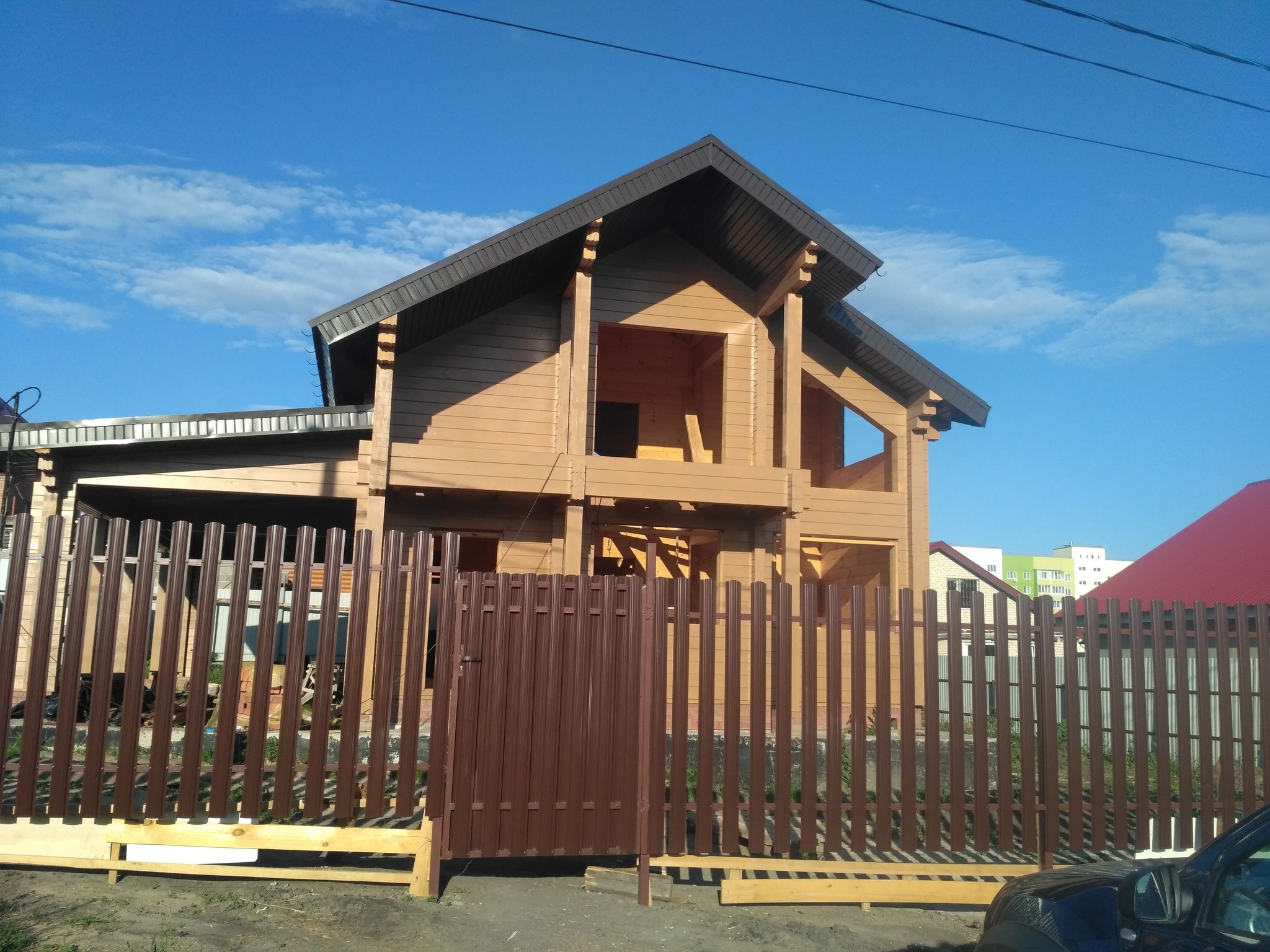 House made of laminated veneer lumber, part 4 - My, House, Timber house, Home construction, Longpost