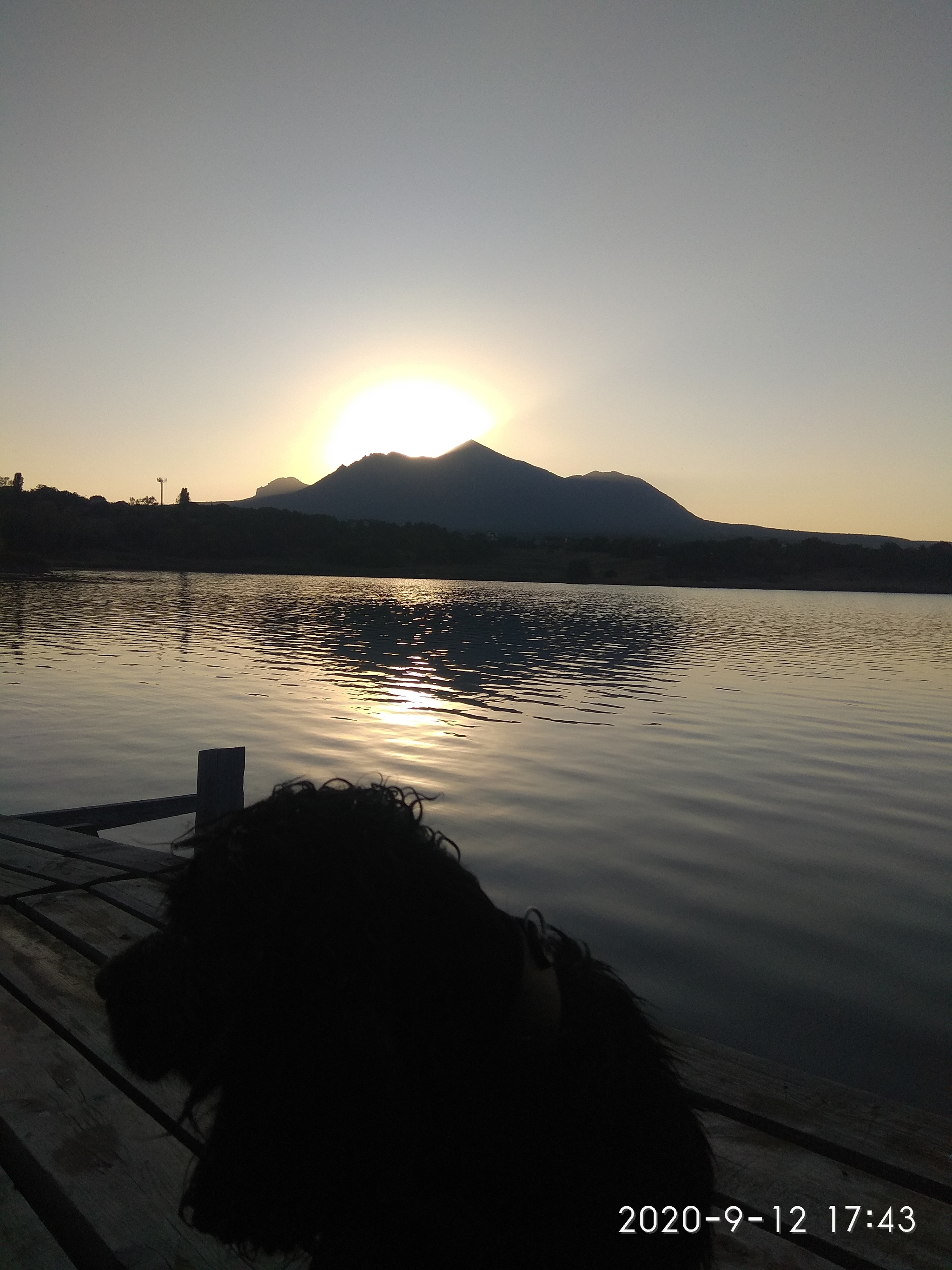 Beshtau at sunset - The mountains, Lake, Sunset