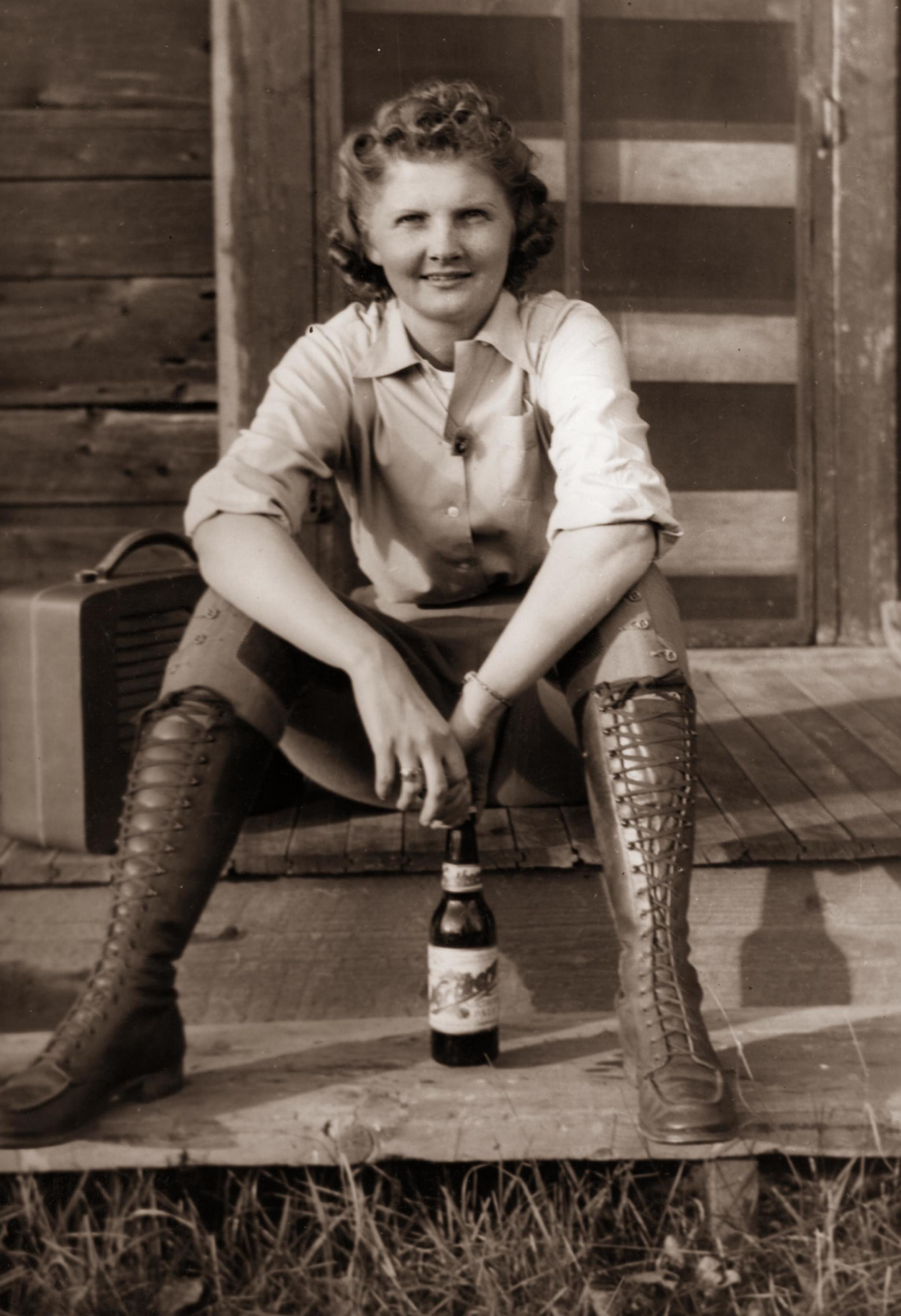 This is my cool as hell grandma in the 1930s. - The photo, Girls, USA, Story, Cool, Boots, Grandmother, Reddit