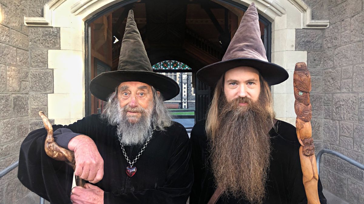 A New Zealand resident who became the city's official wizard is looking for a successor. - Wizards, Successor, New Zealand