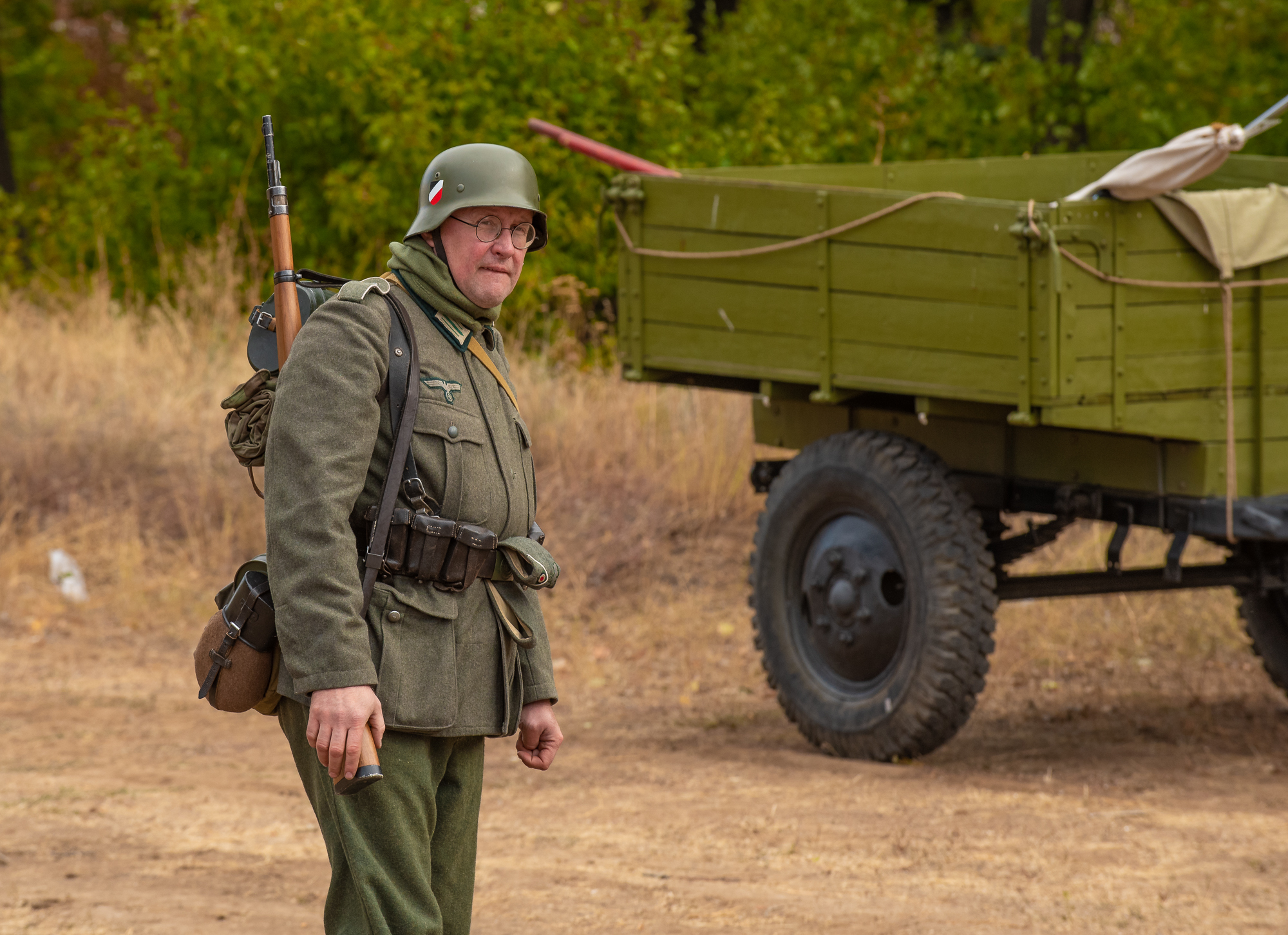 Photo report from the reconstruction of the battle for the banks of the Volga - The Path to Victory - My, The Great Patriotic War, Reconstruction, Reportage, They fought for their homeland, Longpost