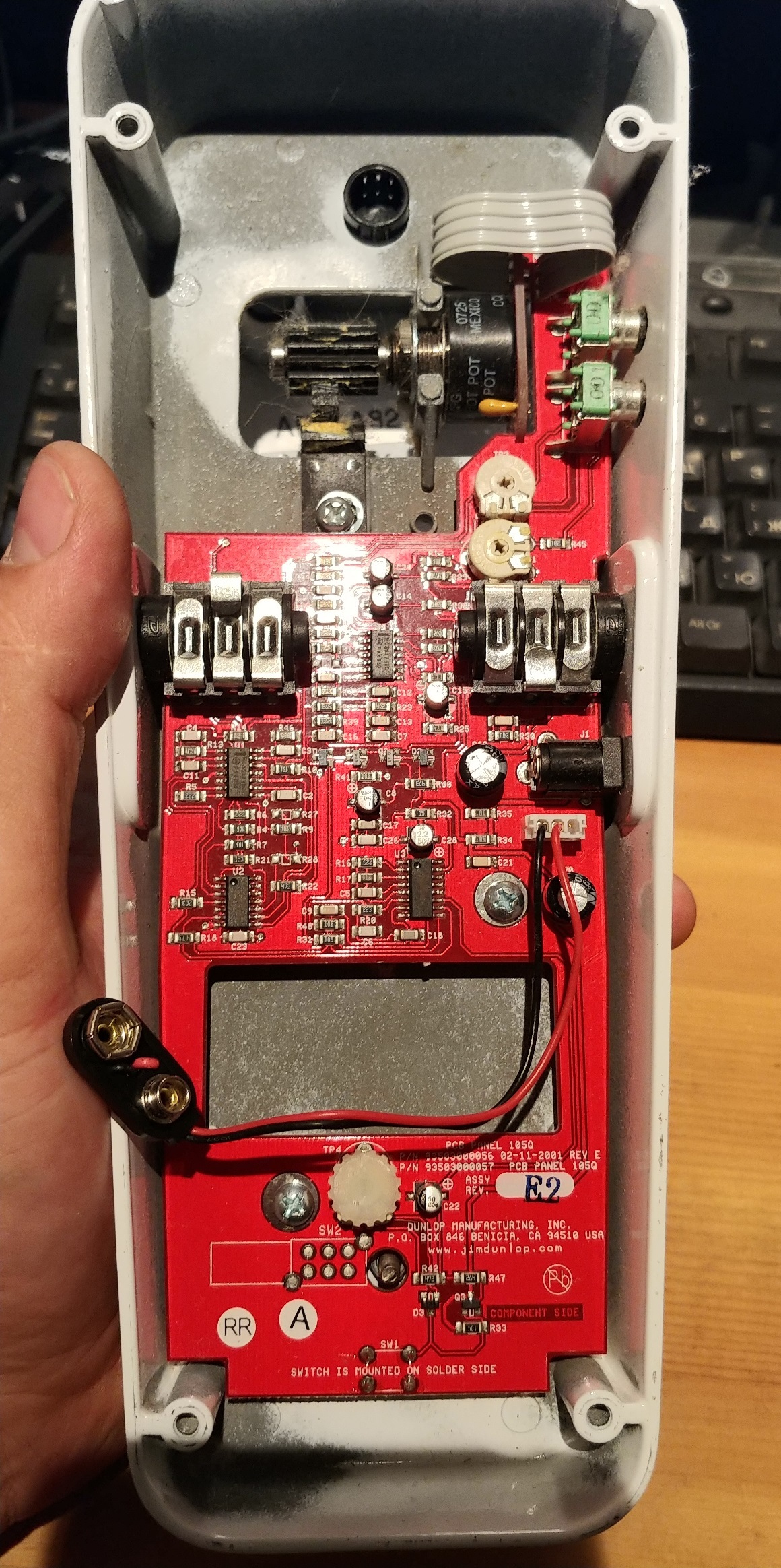 CryBaby 105Q BASS wah. Simple repair - My, Pedalshop, Music effects, Repair of equipment, Soldering itch, Longpost, Video