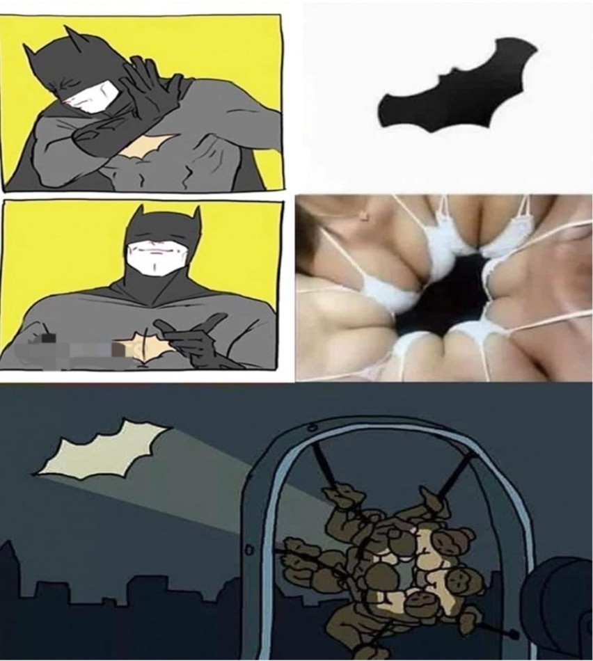 Batman logo mystery revealed - NSFW, Batman, Boobs