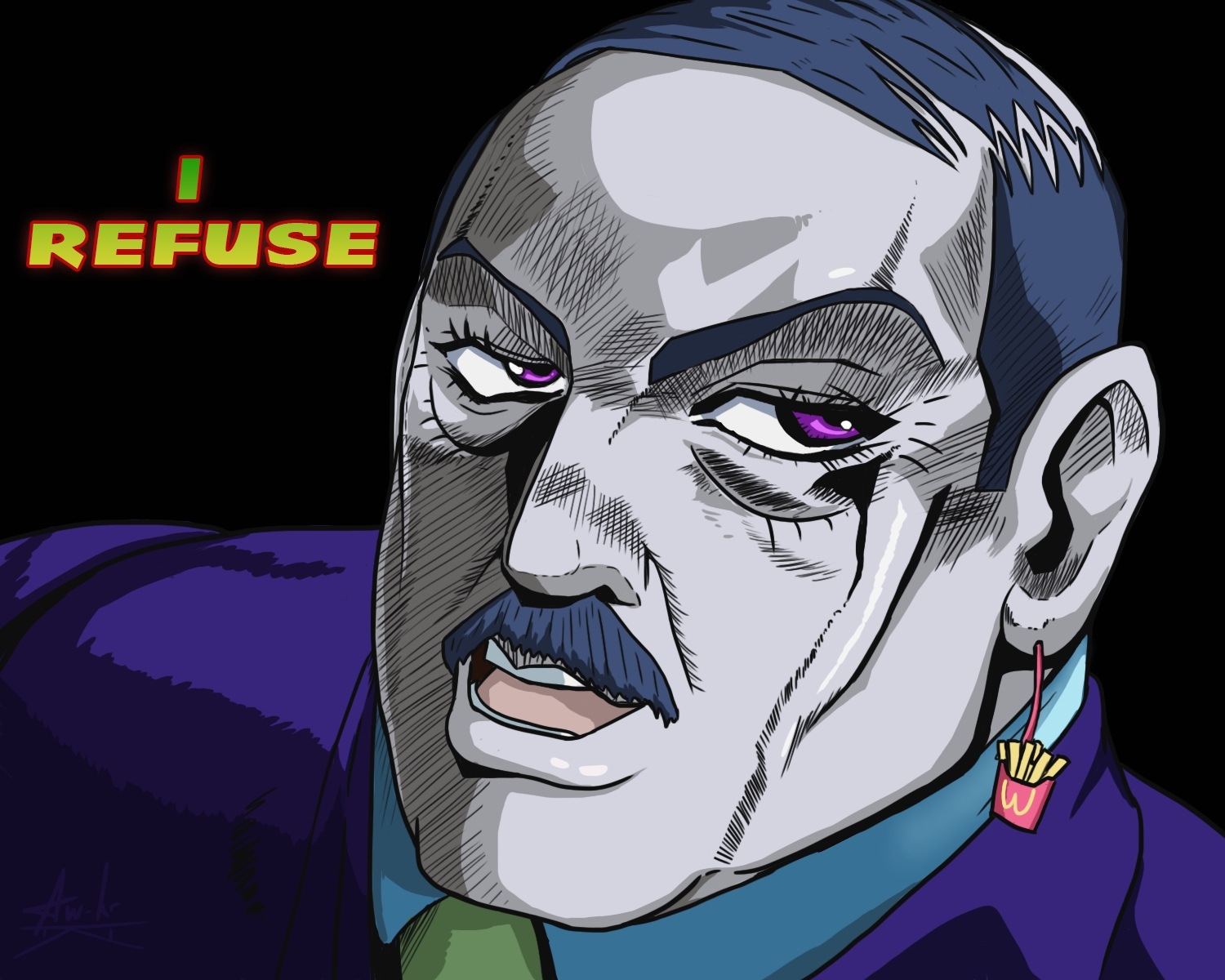 That is, if I surrender my powers, you will save my life and allow me to retire to a decent pension? - My, Alexander Lukashenko, Republic of Belarus, Joe Joe, Jojos bizarre adventure, Protest, Anime, Art, Aw-Kr, Images, Politics