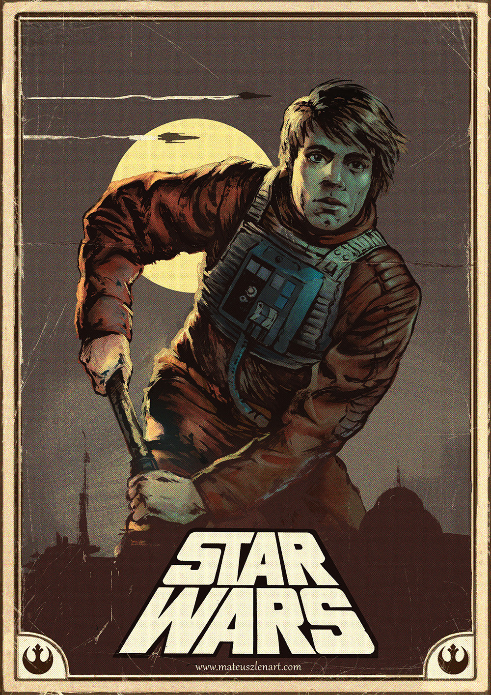 STAR WARS - Art, Fan art, Darth vader, Luke Skywalker, Boba Fett, Star Wars, Poster, Longpost