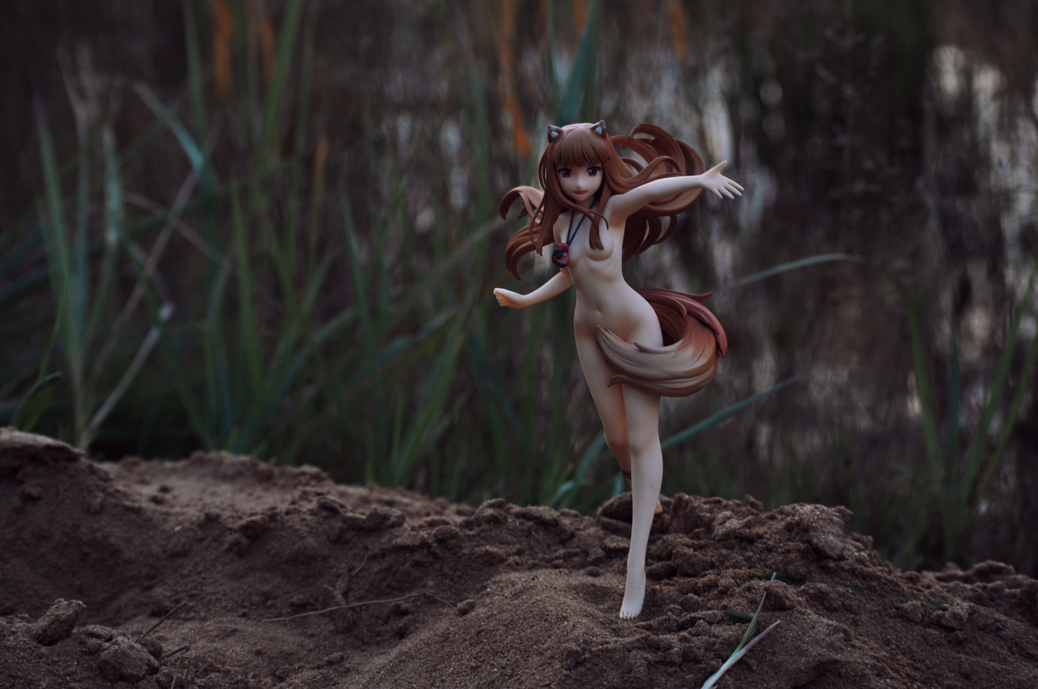 ~вЂў~ The Wolf, the Evening and the Quarry ~вЂў~ - NSFW, My, The photo, Beginning photographer, Anime, Figurines, Collectible figurines, Spice and wolf, Holo, Longpost