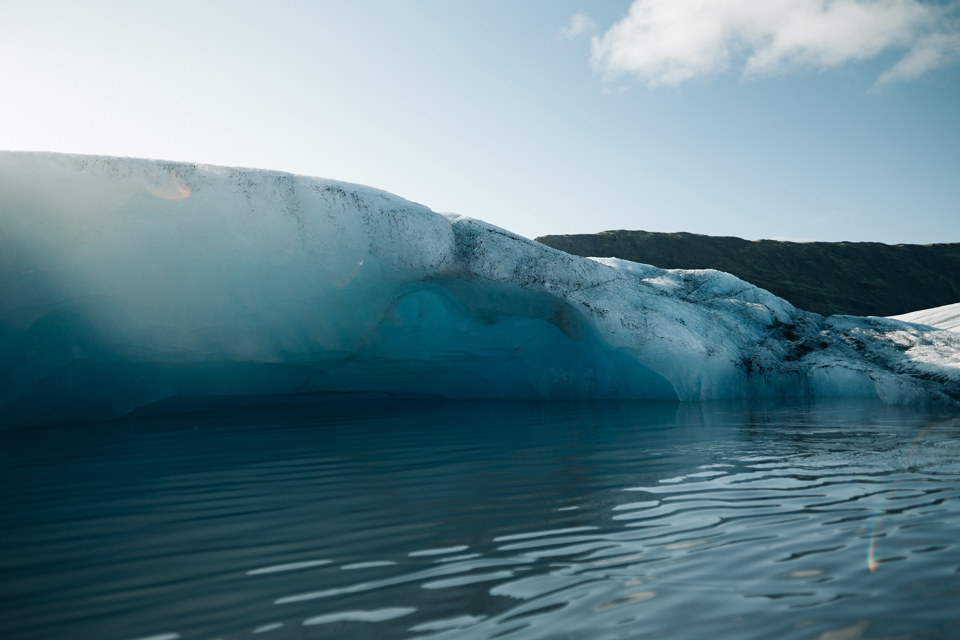 Small icebreakers in the lagoon of the Heinabergson glacier - My, Iceland, Travels, Kayak, Iceberg, glacial lake, Lagoon, Longpost