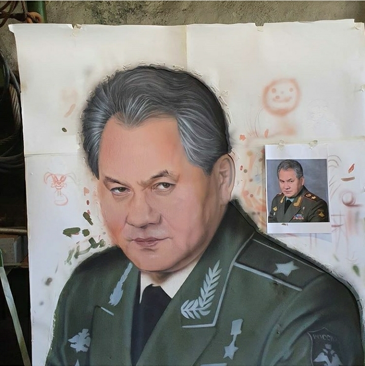 Shoigu 2.0 - My, Politics, Sergei Shoigu, Defense minister, Airbrushing, Portrait, Men, Army, Longpost