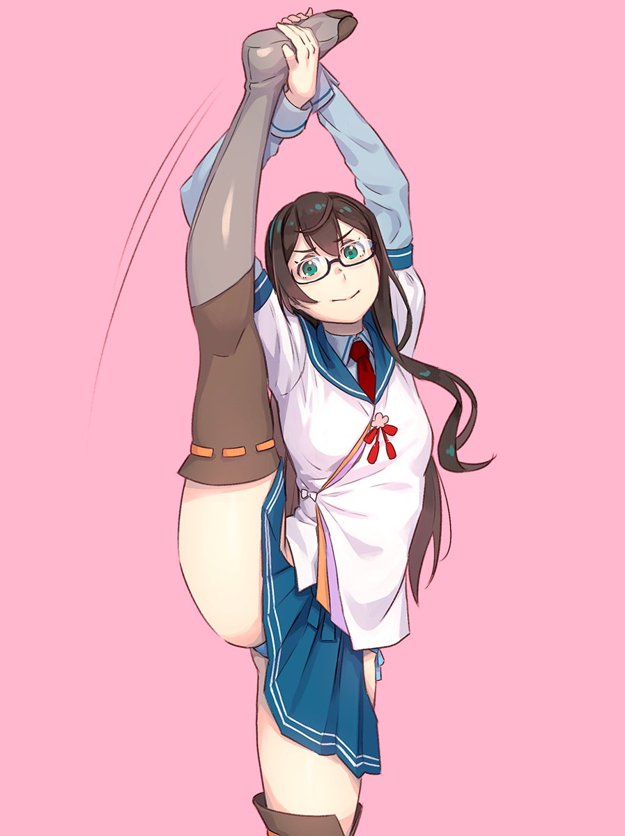 So that's it! - NSFW, Kantai collection, Ooyodo, Anime, Anime art, Stretching, Yuji, Longpost