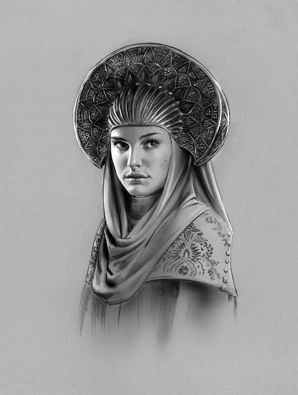 Padme Amidala in the works of American artist Jason Palmer - Star Wars, Padme Amidala, Costume, Sketch, Drawing, Deviantart, Artist, Art, Longpost