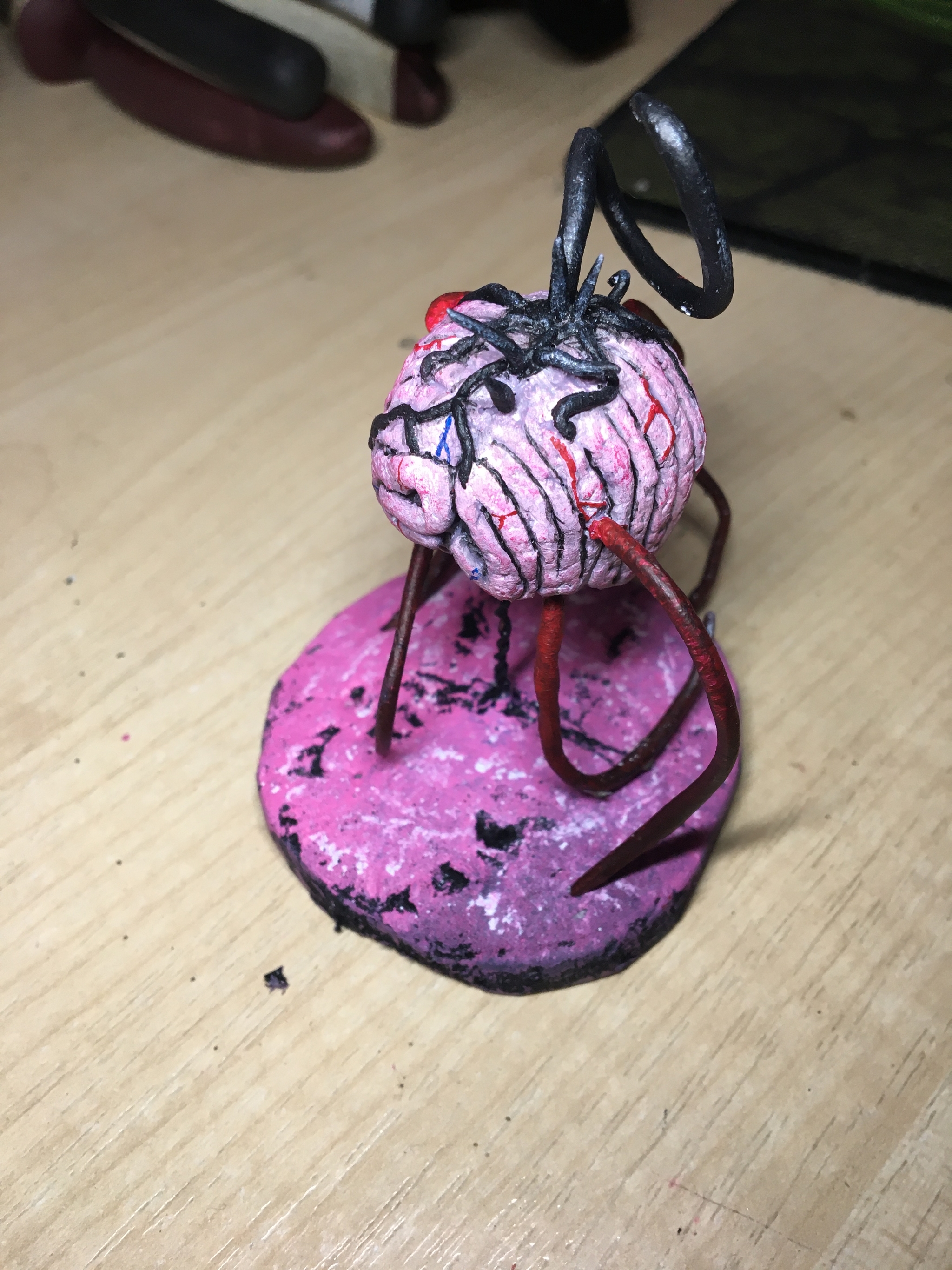 Slightly reworked elder brain - My, Dungeons & dragons, Figurines, Polymer clay, Longpost