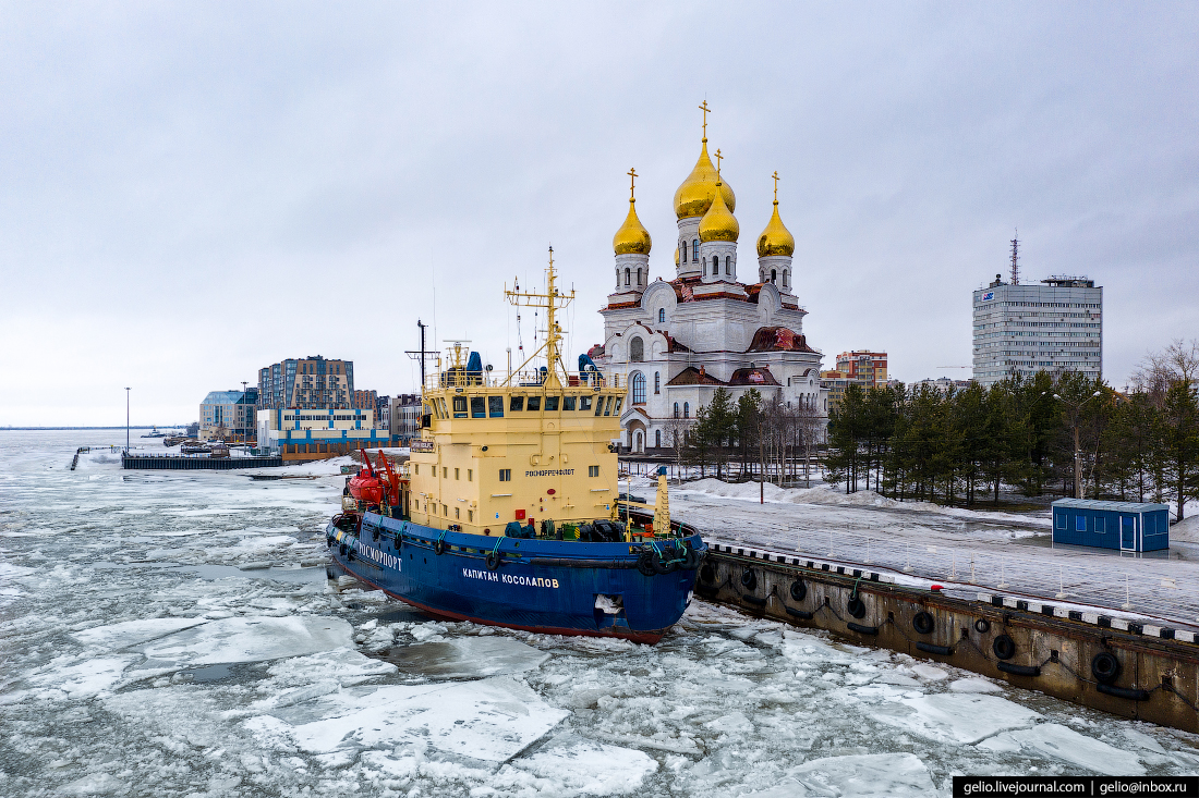 Архангельск с высоты — столица Русского Севера | Пикабу