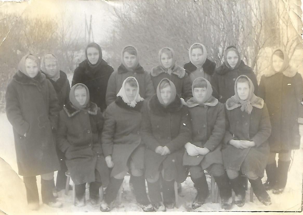 Graduation year 1965 (8th grade) - School, High school graduation, Girls, the USSR