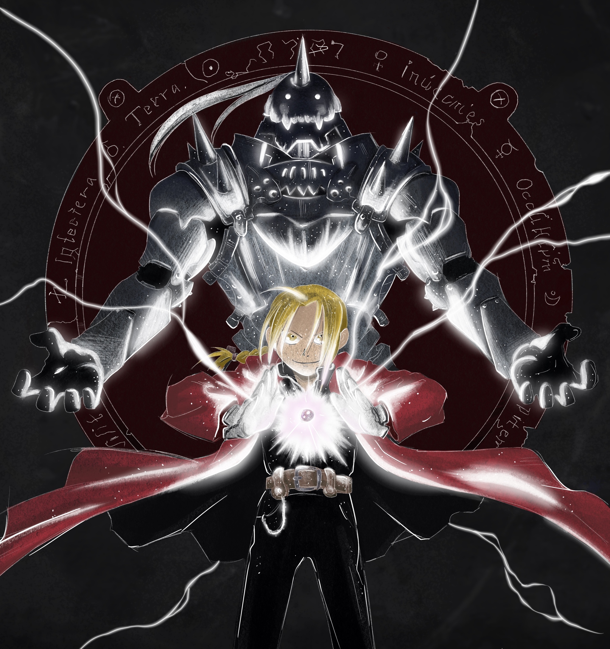 Fma - Моё, Fullmetal Alchemist, Anime Art, Аниме, Манга, Иллюстрации, Арт, Фан-Арт, Длиннопост