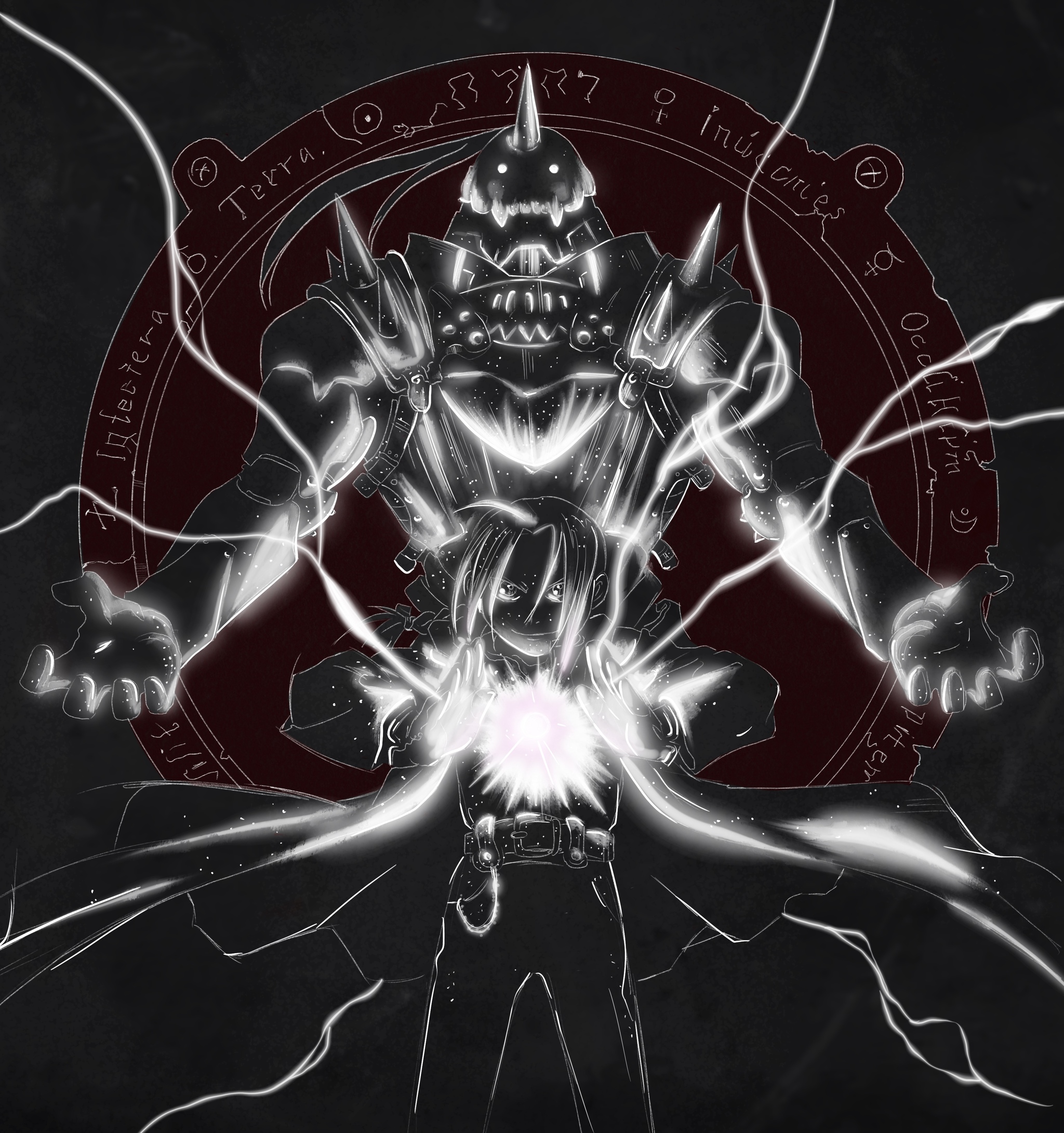 Fma - My, Fullmetal alchemist, Anime art, Anime, Manga, Illustrations, Art, Fan art, Longpost