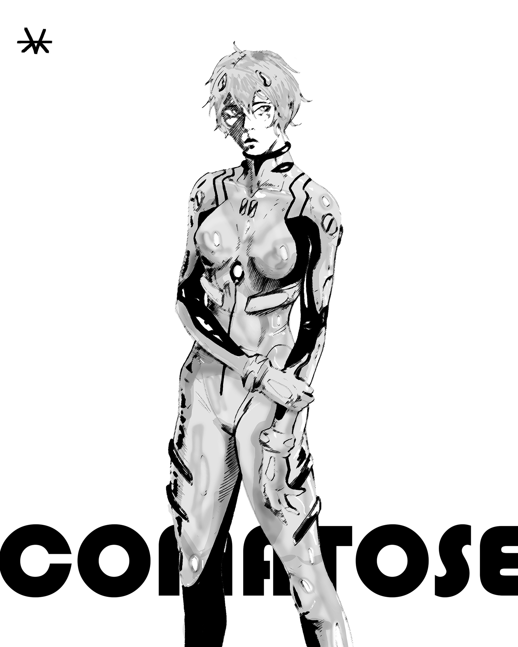 Ayanami - Evangelion - My, Anime, Anime art, Evangelion, Rei ayanami, Art