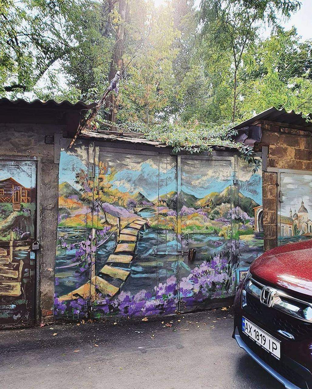 Garage sketches - Garage, Painting, Landscape, beauty, Kharkov, Longpost