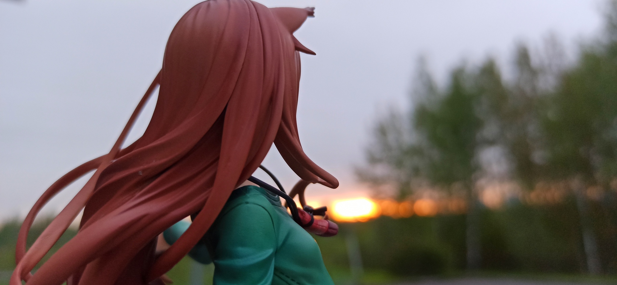 ~•~ The She-Wolf and the Summer Walk ~•~ - My, The photo, Beginning photographer, Anime, Figurines, Collectible figurines, Spice and wolf, Holo, Longpost