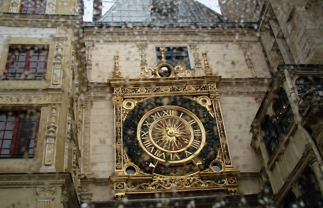 Большие Руанские часы. (Gros-Horloge, Rouen, France) - Франция, Руан, Достопримечательности, Нормандия, Часы, Красота, Длиннопост