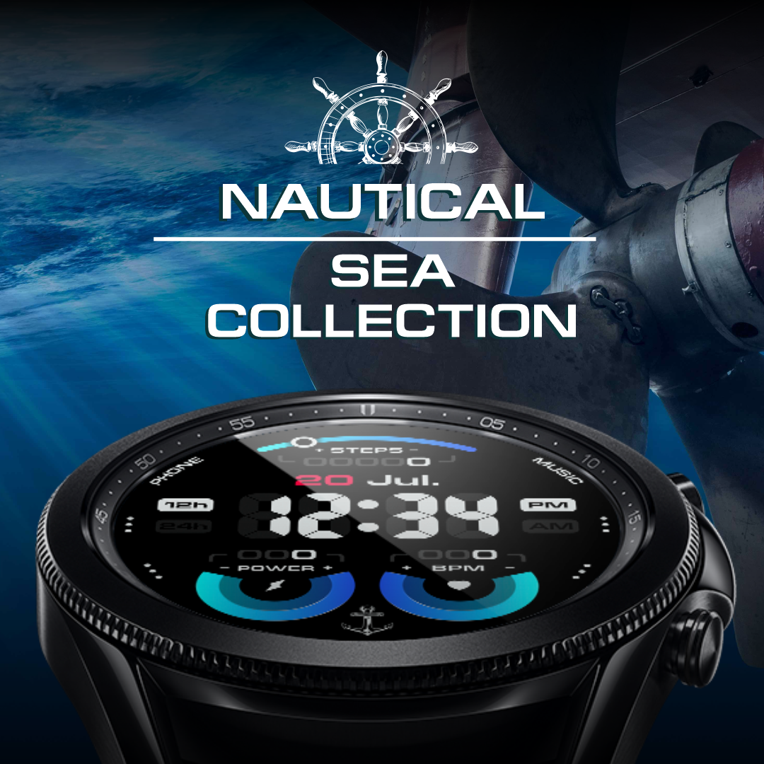 «Nautical-Дизайн циферблата для Samsung Galaxy Watch» - Моё, Халява, Дизайн, Циферблат, Умные часы, Samsung galaxy Watch, Samsung, Samsung Galaxy, Watchface