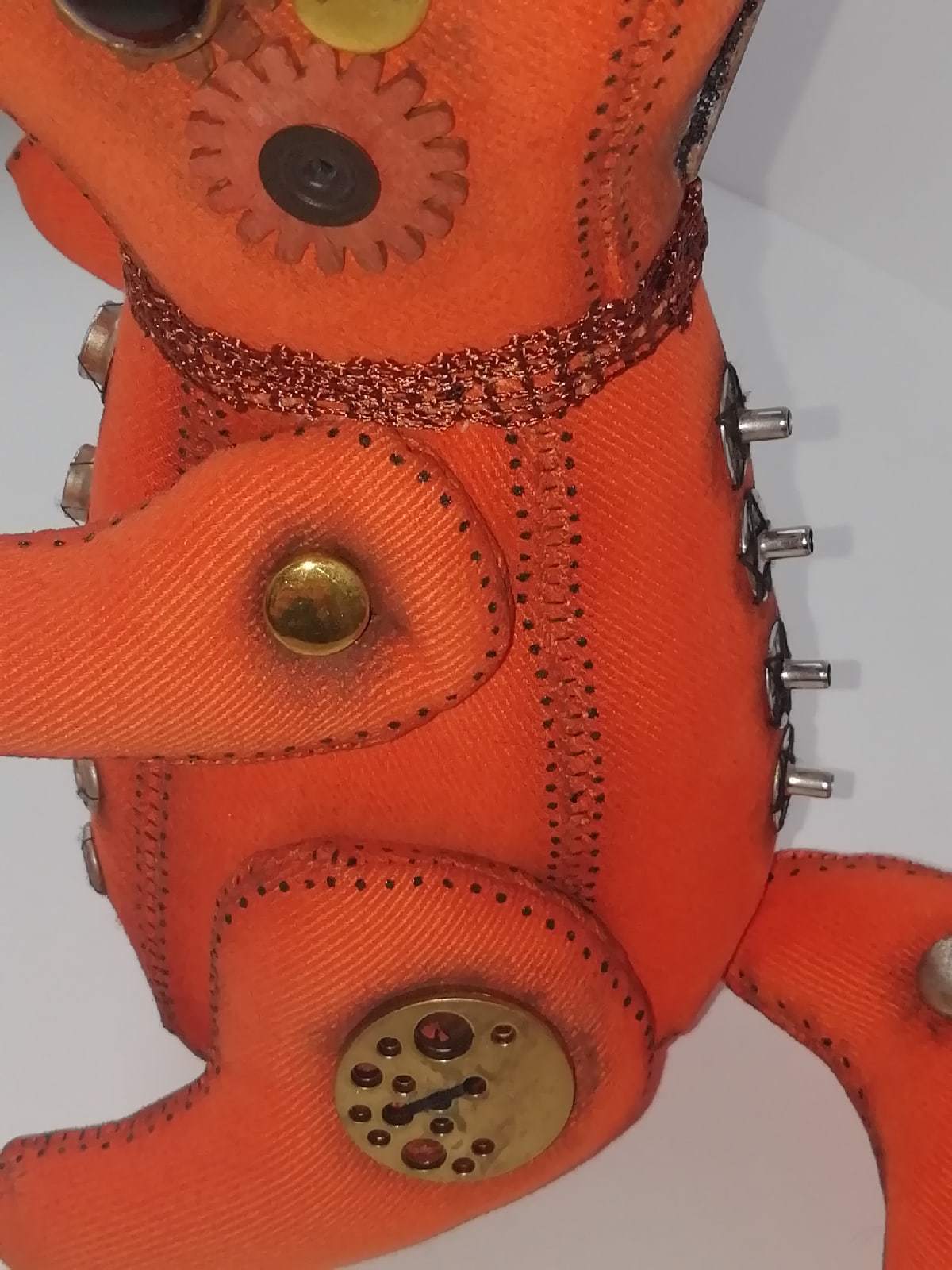 Steampunk Fox - My, Needlework without process, Steampunk, Fox, Toys, Video, Longpost