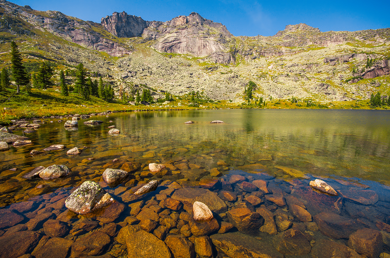 Clear water Ergakov - My, Ergaki, Landscape, Travels, Holidays in Russia, Wild tourism, Leisure, Camping, Longpost