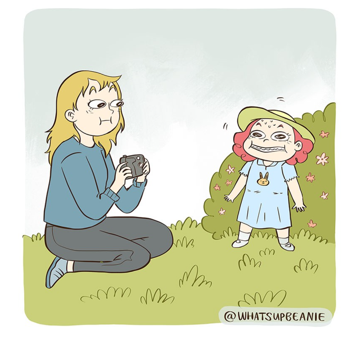 Smile - Comics, Whatsupbeanie, Sisters, The photo, Smile, Translated by myself, Longpost