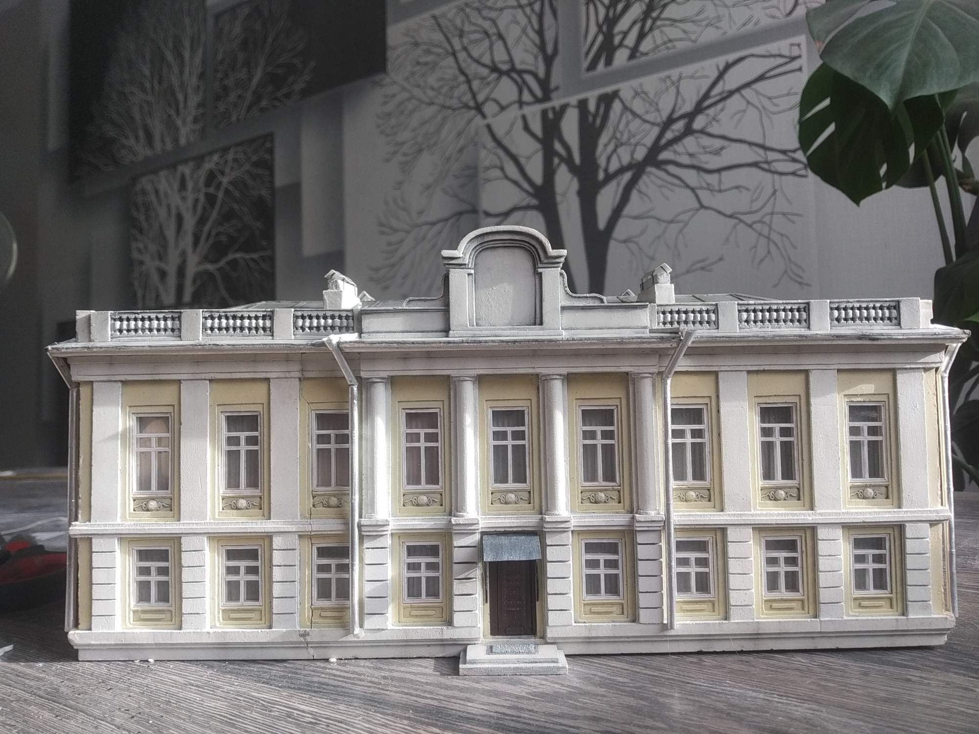 Old mansion. Model, final - My, With your own hands, Modeling, Architecture, Handmade, Longpost