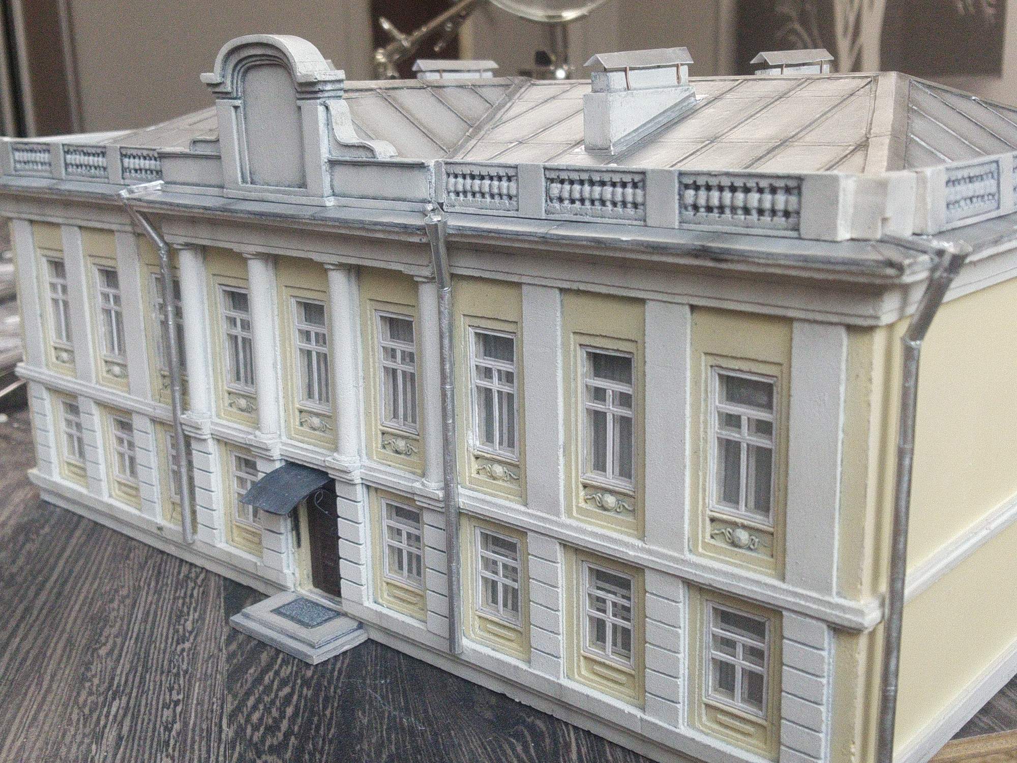 Old mansion. Model, final - My, With your own hands, Modeling, Architecture, Handmade, Longpost