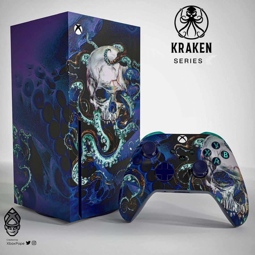 Custom Xbox Series X design by @xboxpope - Xbox, Xbox series x, Customization, Design, Gamepad, Dragon age, Consoles, Console games, Oreo, Gotham Knights, Warframe, Longpost