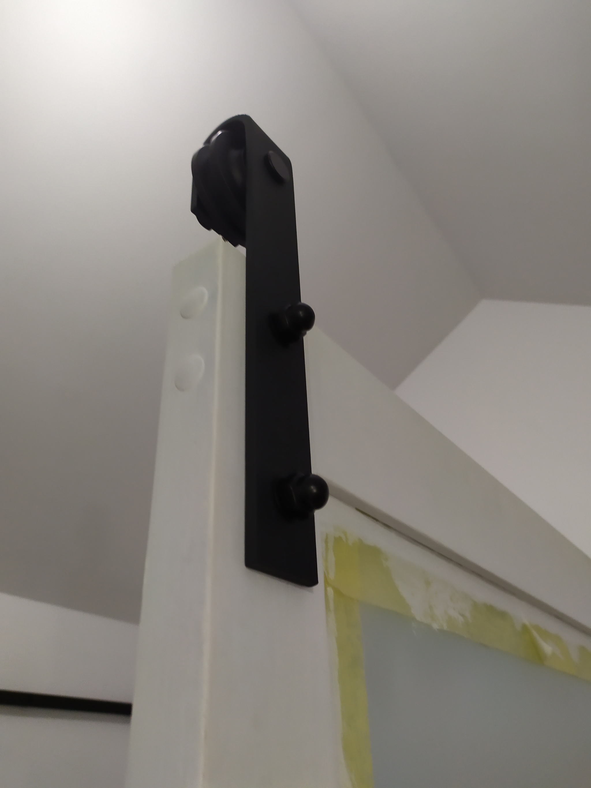 Sliding system not according to instructions - My, Repair, Door, Attic, Repair of apartments, Installation, Longpost, cat