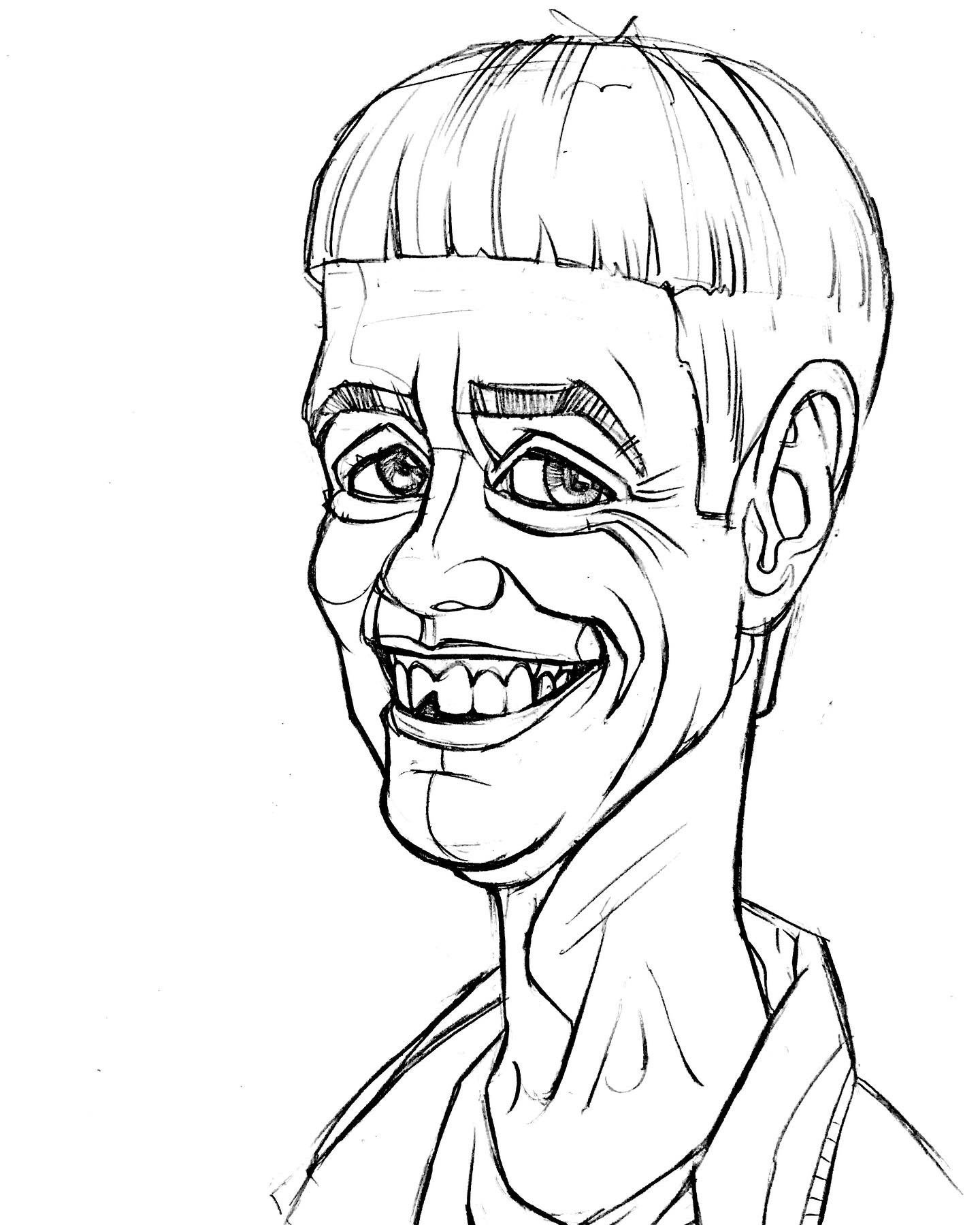 Lloyd Christmas - Digital drawing, Sketch, Jim carrey, Lloyd, Dumb and Dumber (film), Art, Twitter, Longpost