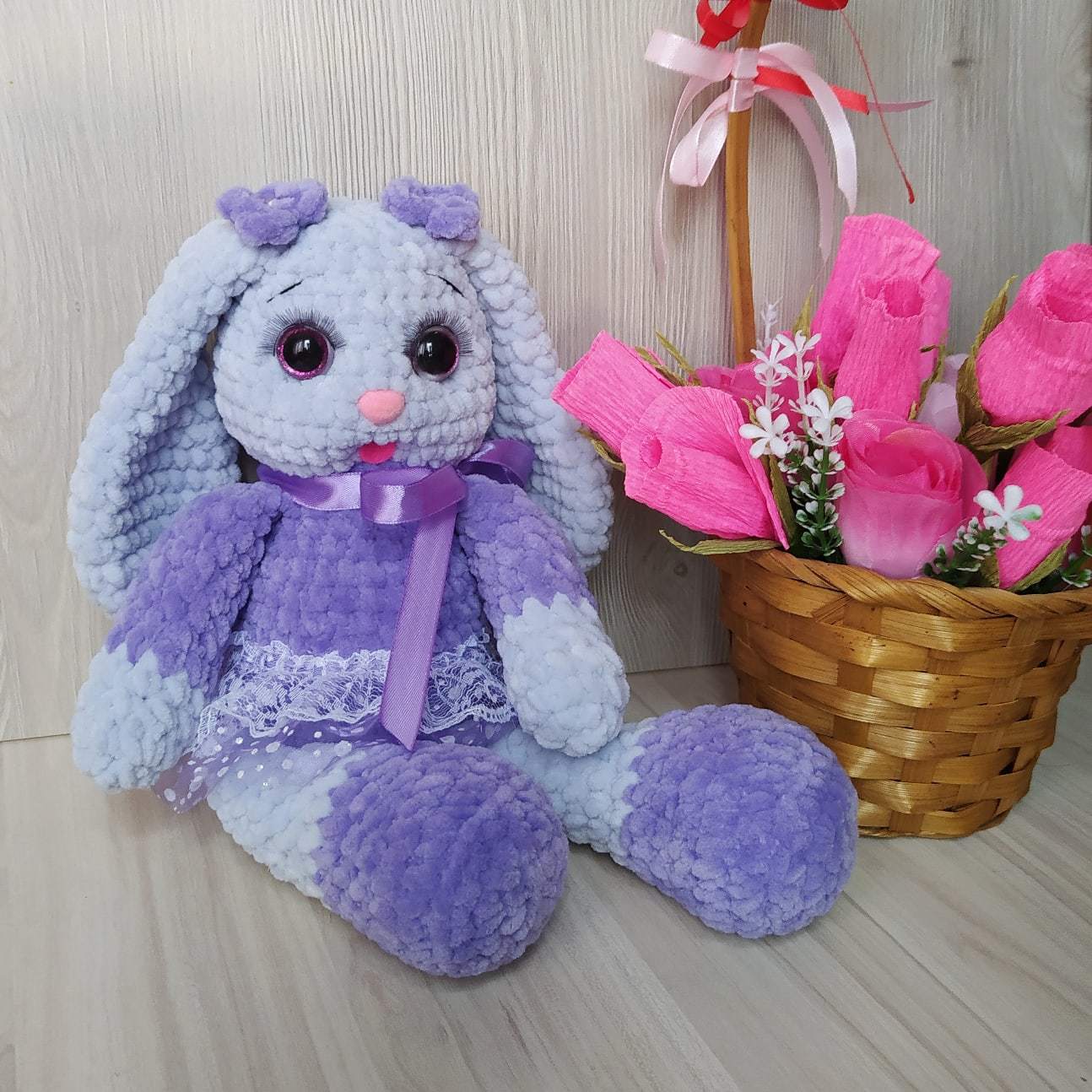 Plush joys - My, Knitted toys, Handmade, Needlework, Hare, Bears, Longpost, Needlework without process