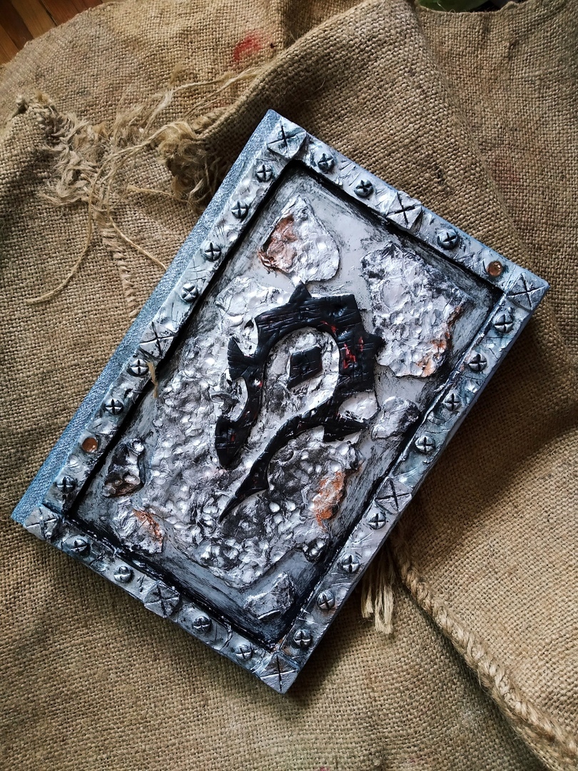 Sea-worn old notebook - My, World of warcraft, Warcraft, Warcraft 3, With your own hands, Creation, Needlework without process, Longpost