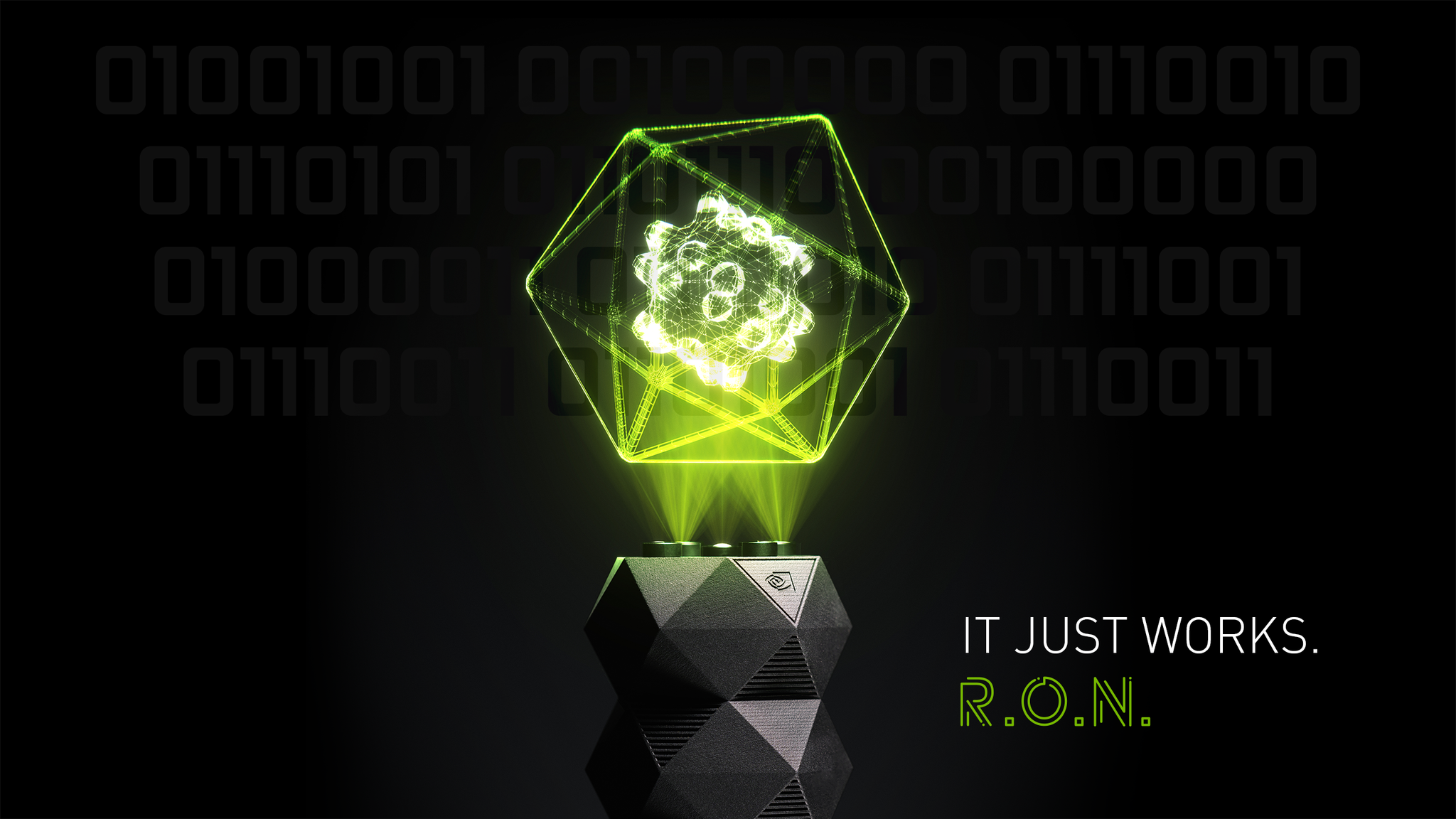 Двоичный код Nvidia R.O.N - Моё, Баян, Nvidia, Пасхалка, Секрет, Двоичный код