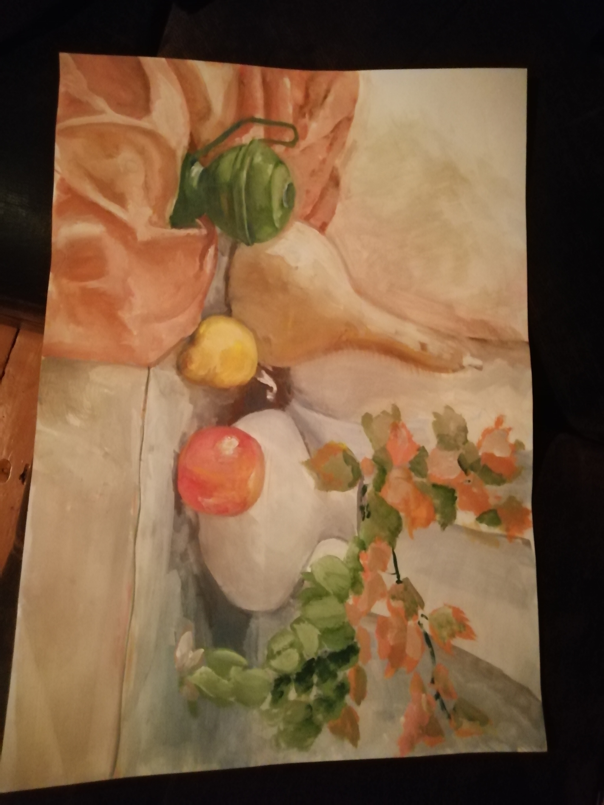 View close - My, Beginner artist, Painting, Still life, Art, View, First post